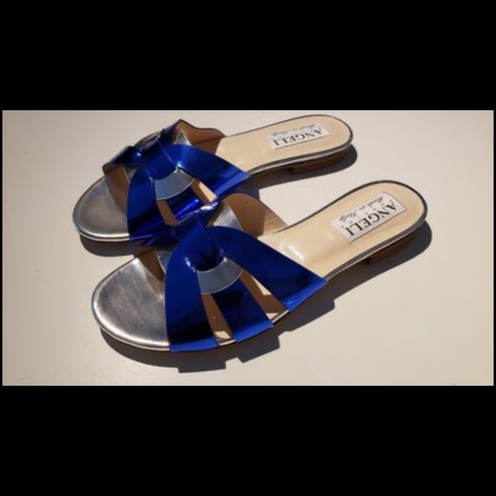Angeli Italian flat Sandals. Size 39- 8.5